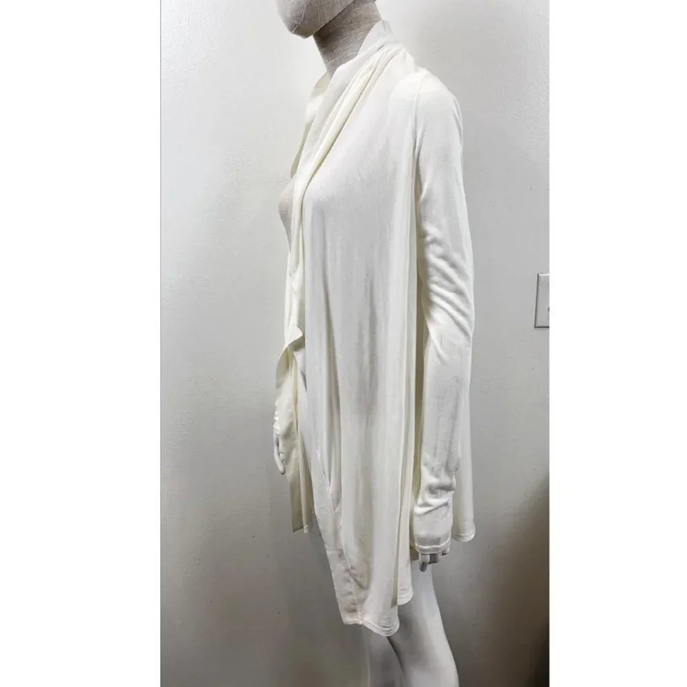 HELMUT LANG WHITE LAYERING SLEEVE LAYERING CARDIGAN - Picture 2 of 12